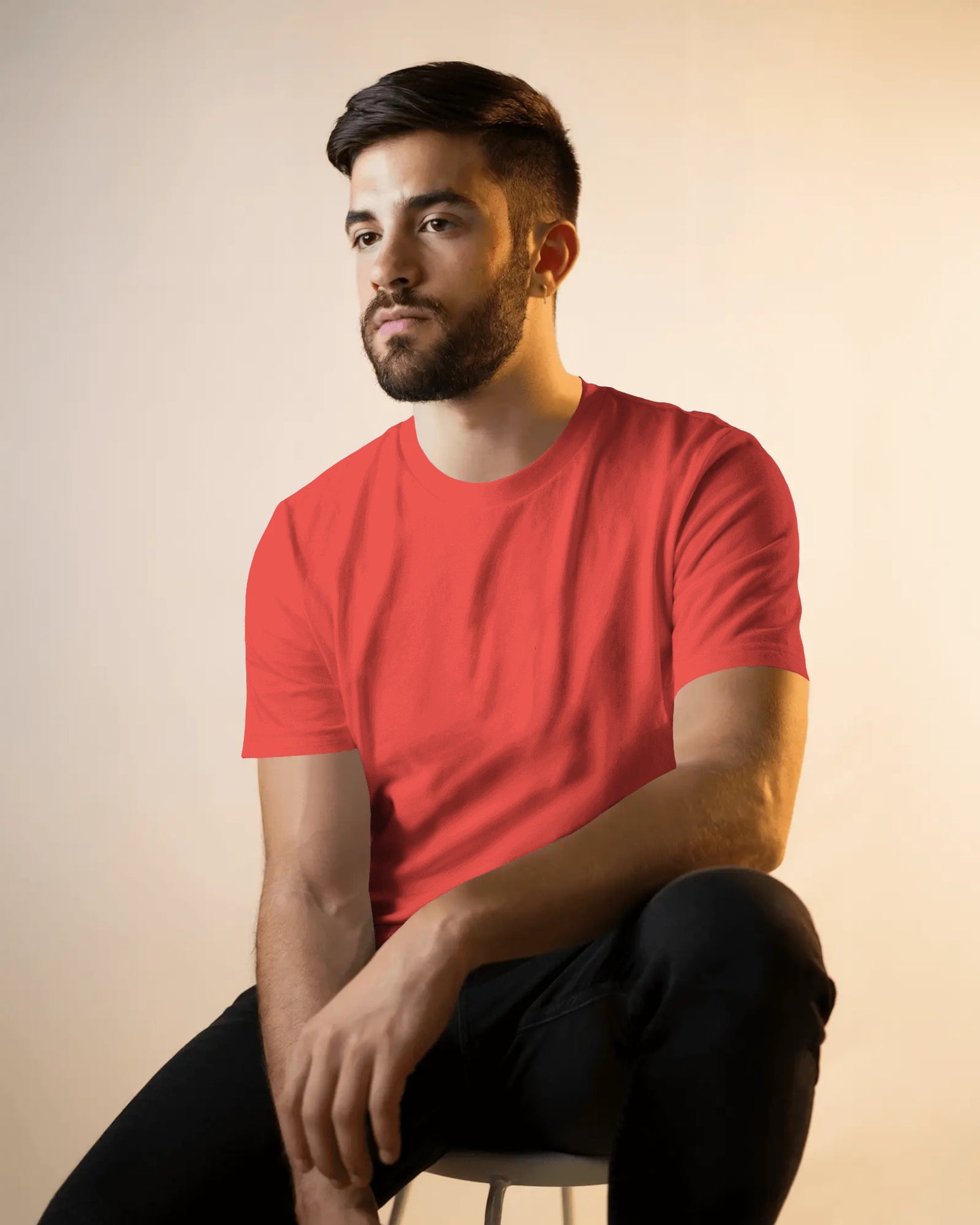 Coral Red Regular T-Shirt