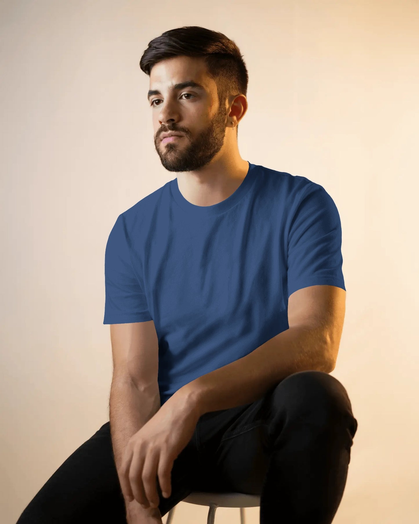 Deep Navy Blue Regular T-Shirt