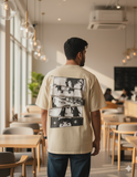 B/w Naruto Oversized Tshirt