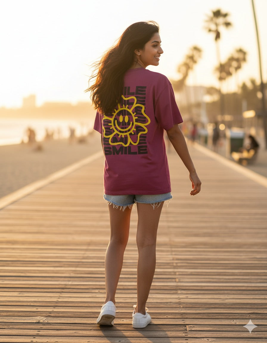 Smile oversized nyrio tshirt