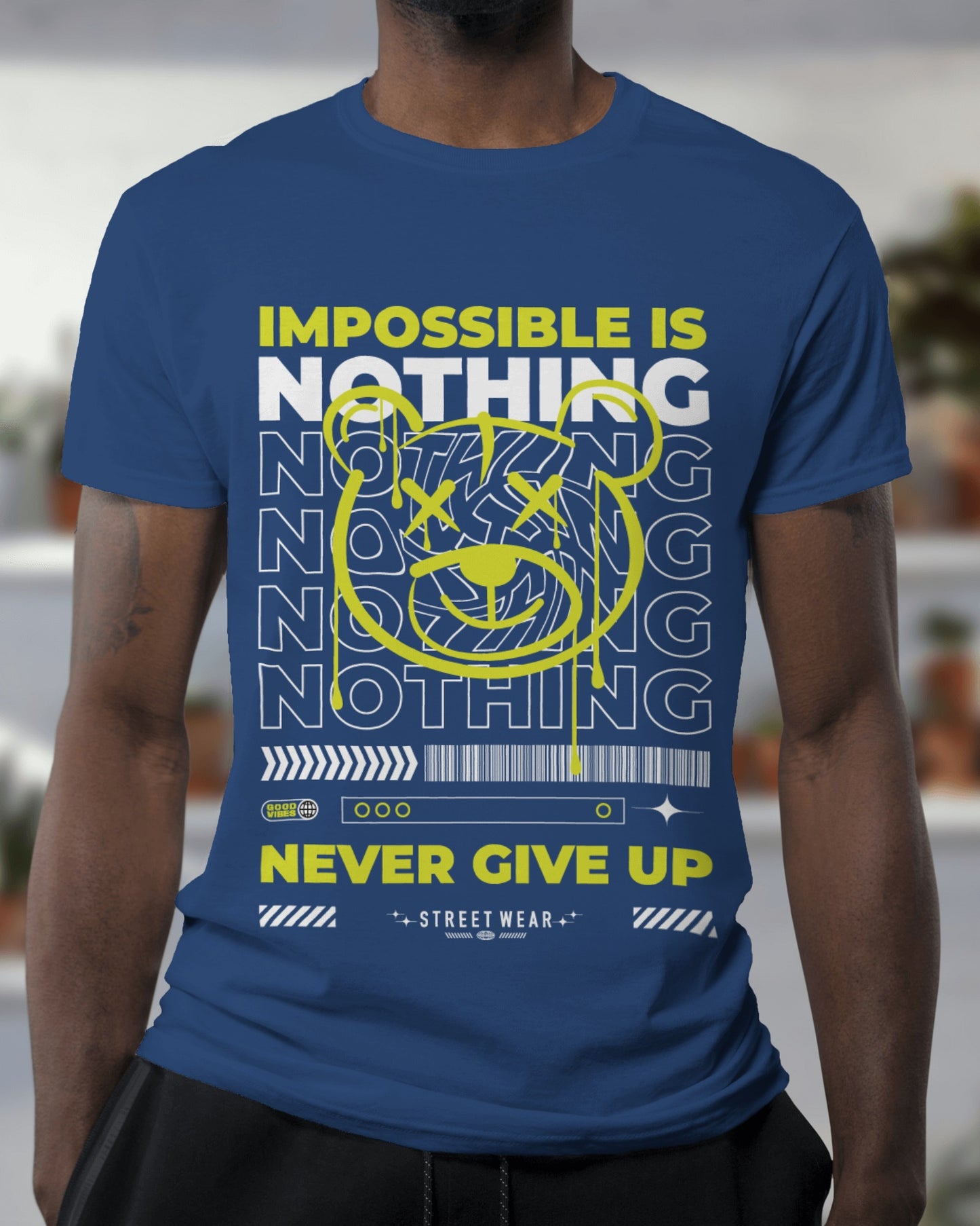 Nothing is Impossible Never Give Up Claasic T-Shirt