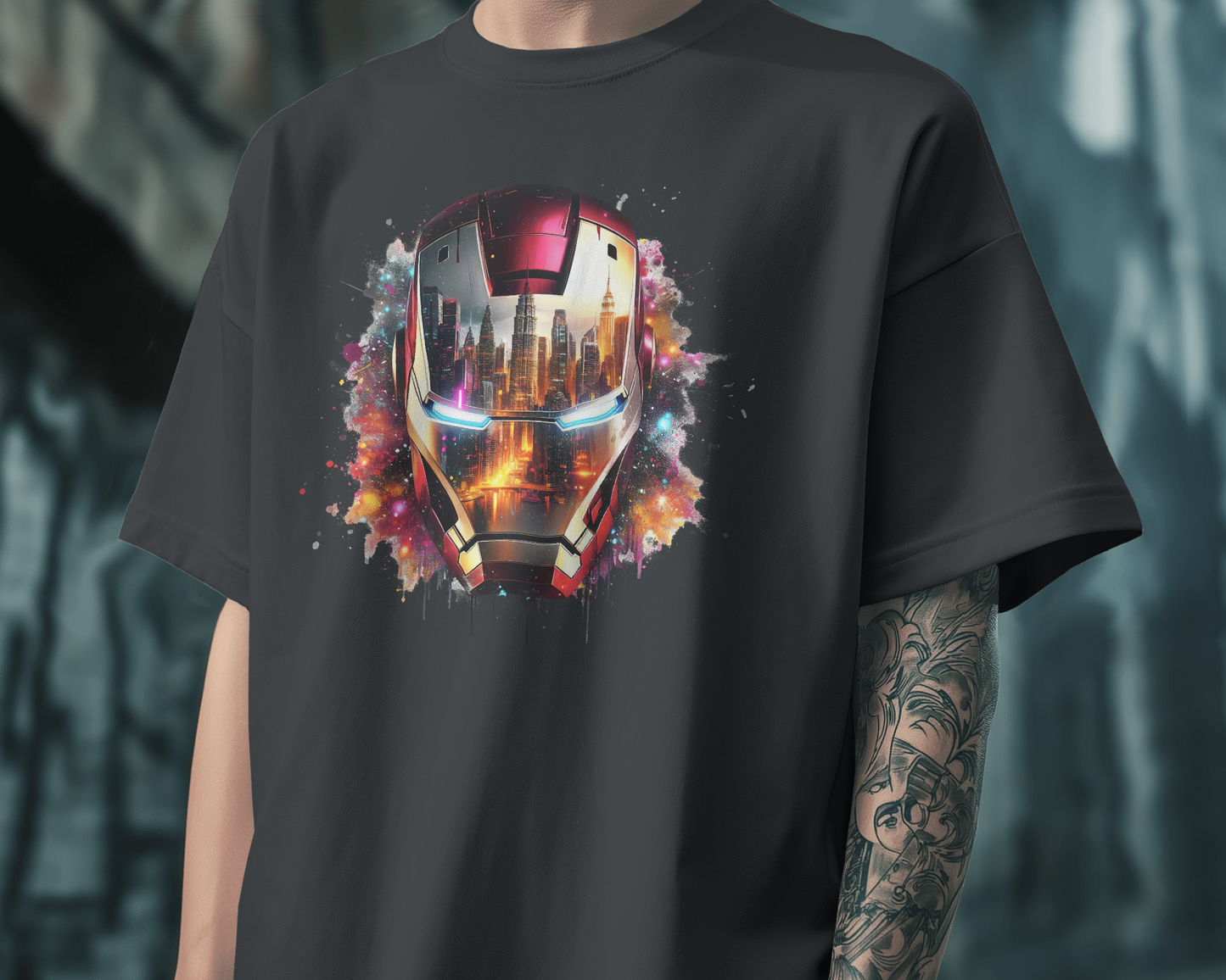 Iron Man Oversized Men T-Shirt