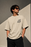 B/w Naruto Oversized Tshirt
