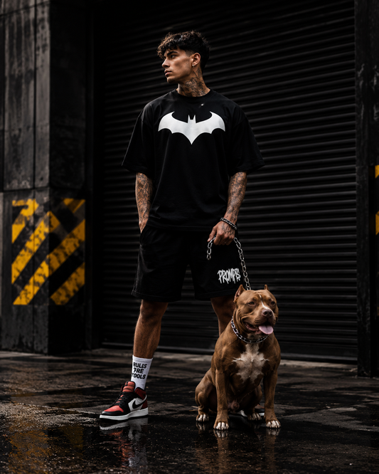 Urban Bat Logo Oversized T-Shirt