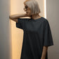 Black Oversized Women T-Shirt