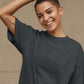 Black Oversized Women T-Shirt