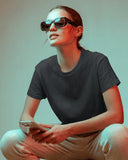 Black Regular Women T-Shirt