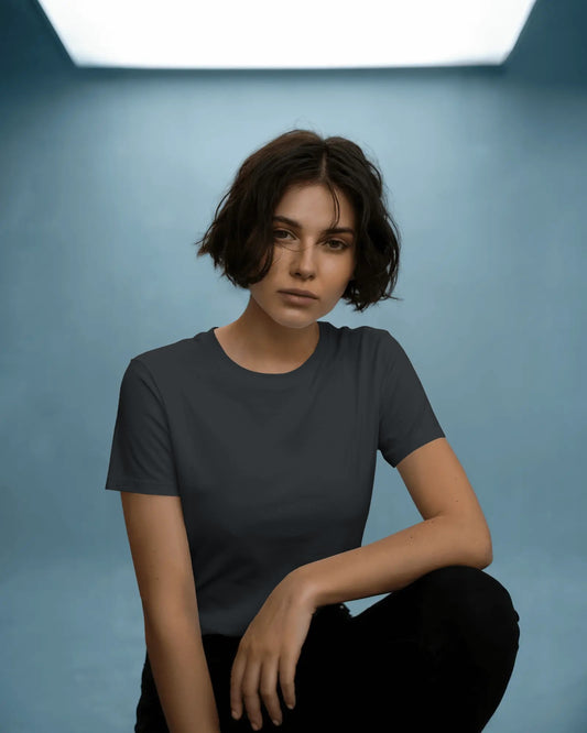 Black Regular Women T-Shirt