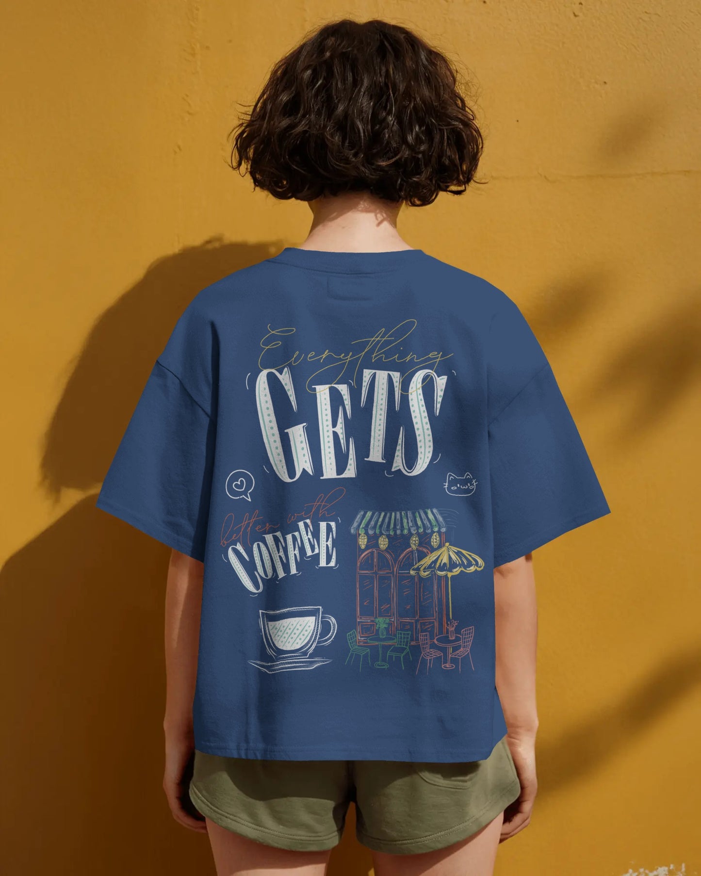 Coffee Shop Women Oversized T-shirt