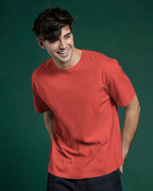 Coral Red Regular T-Shirt