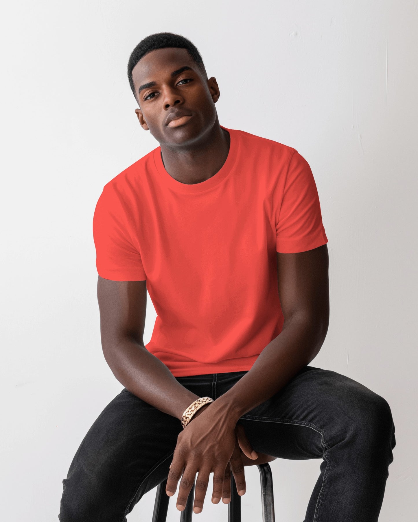 Coral Red Regular T-Shirt