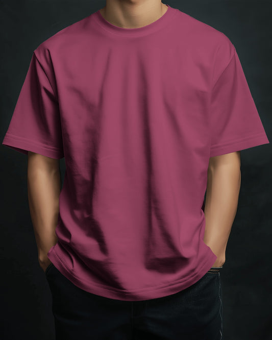 Dark Raspberry Oversized T-Shirt