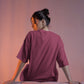 Dark Raspberry Oversized Women T-Shirt