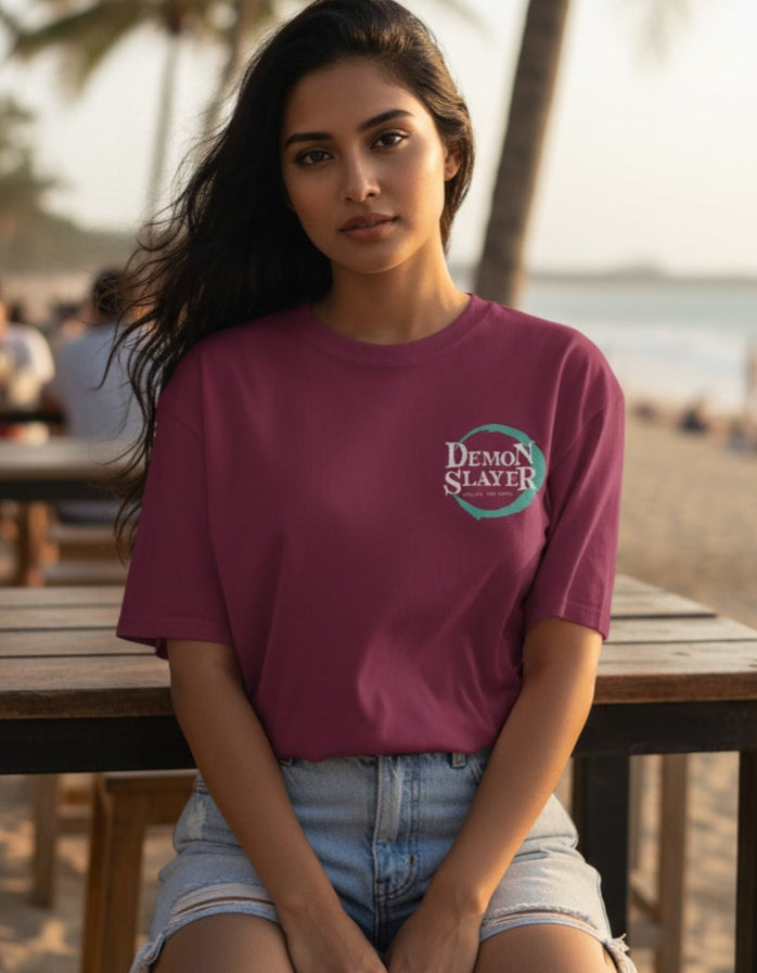 Demon Slayer Women Oversized T-Shirt