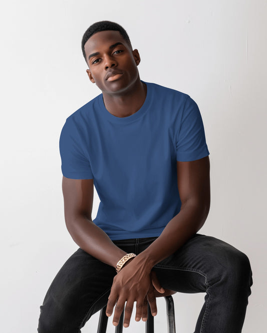 Deep Navy Blue Regular T-Shirt