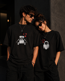 Wall-E & EVE Couple Oversized Tee Combo (Set of 2 | Oversized | 100% Cotton)