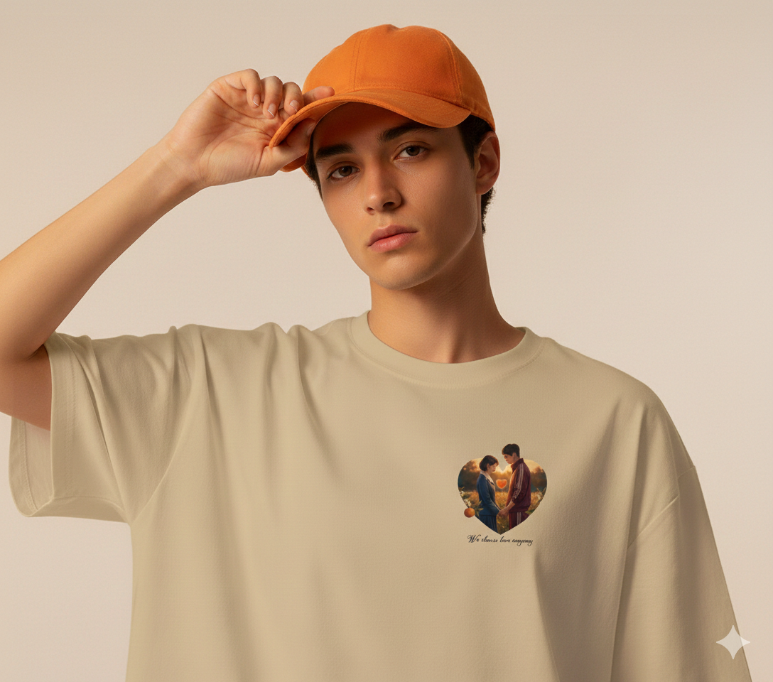 Eternal Love Anime Oversized Tee