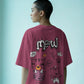 Meow Women Oversized T-Shirt
