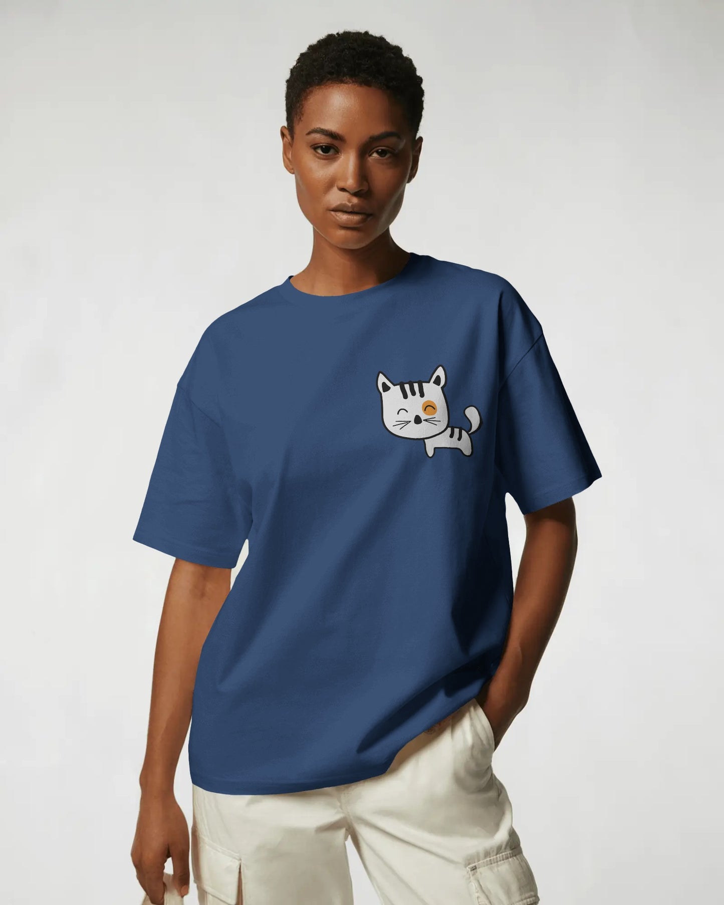 Meow Women Oversized T-Shirt