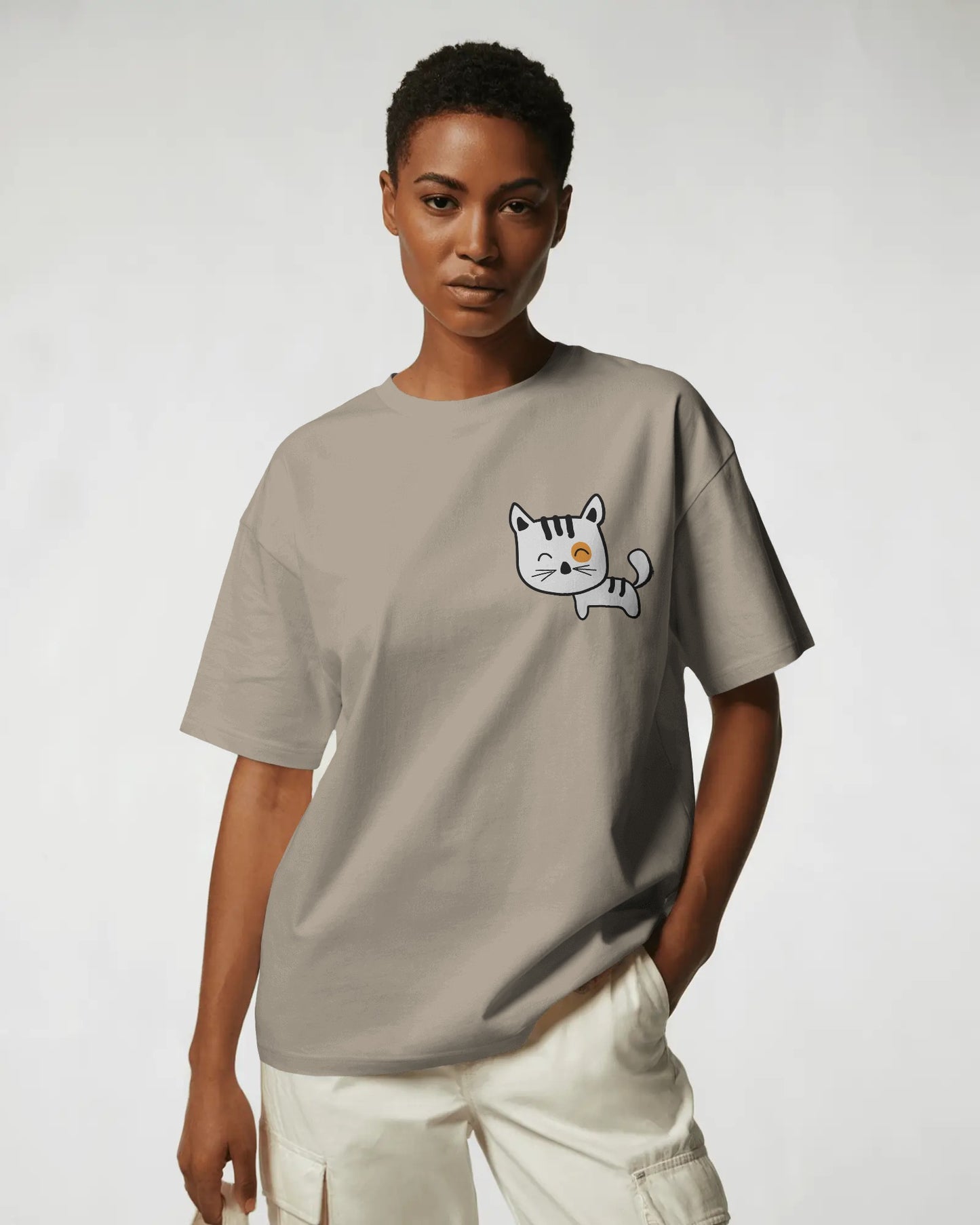 Meow Women Oversized T-Shirt