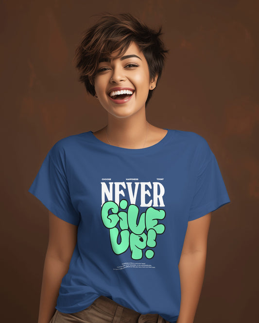 Never Giveup Regular T-Shirt