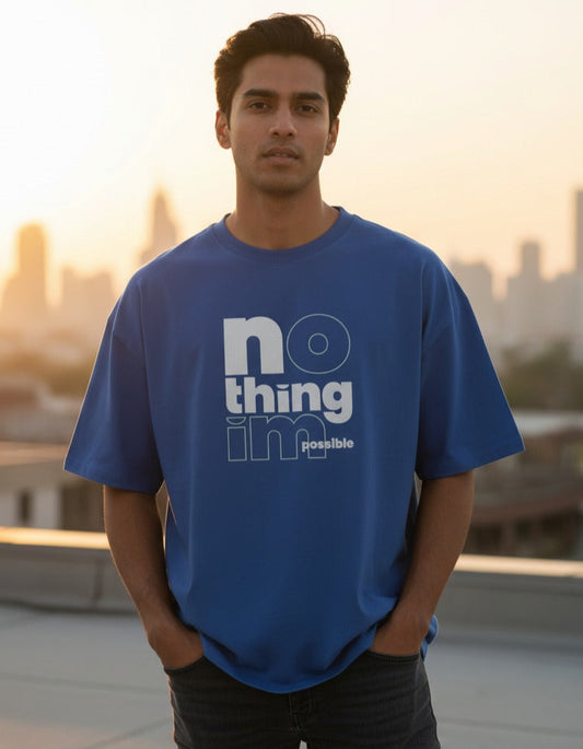 Nothing impossible men oversized tshirt