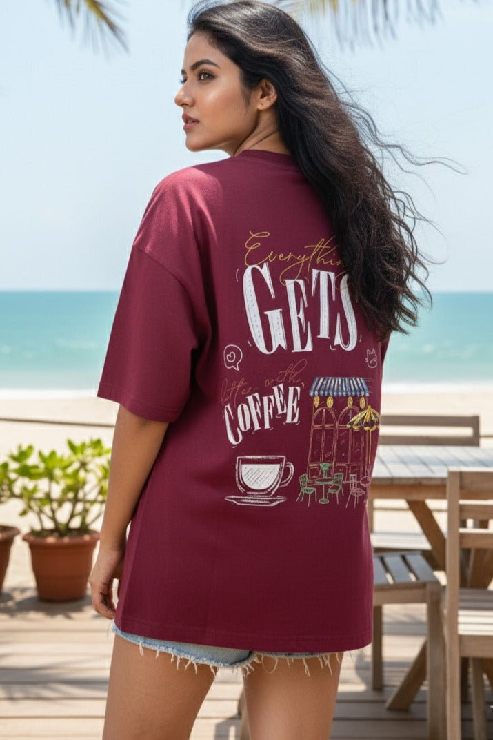 Rise & Grind Women Oversized T-shirt