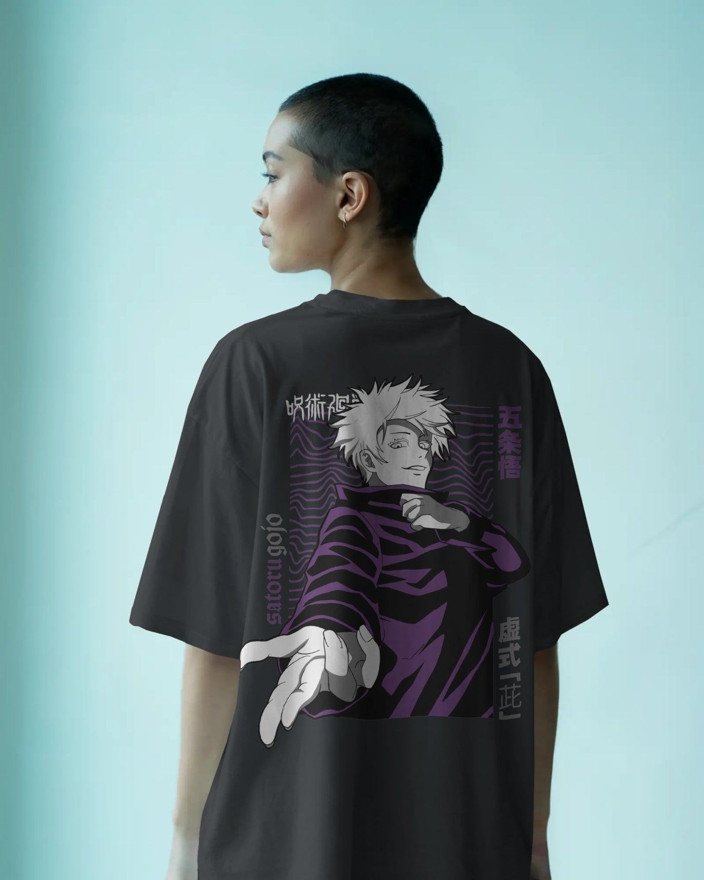 Satoru Gojo Anime Women Oversized T-Shirt