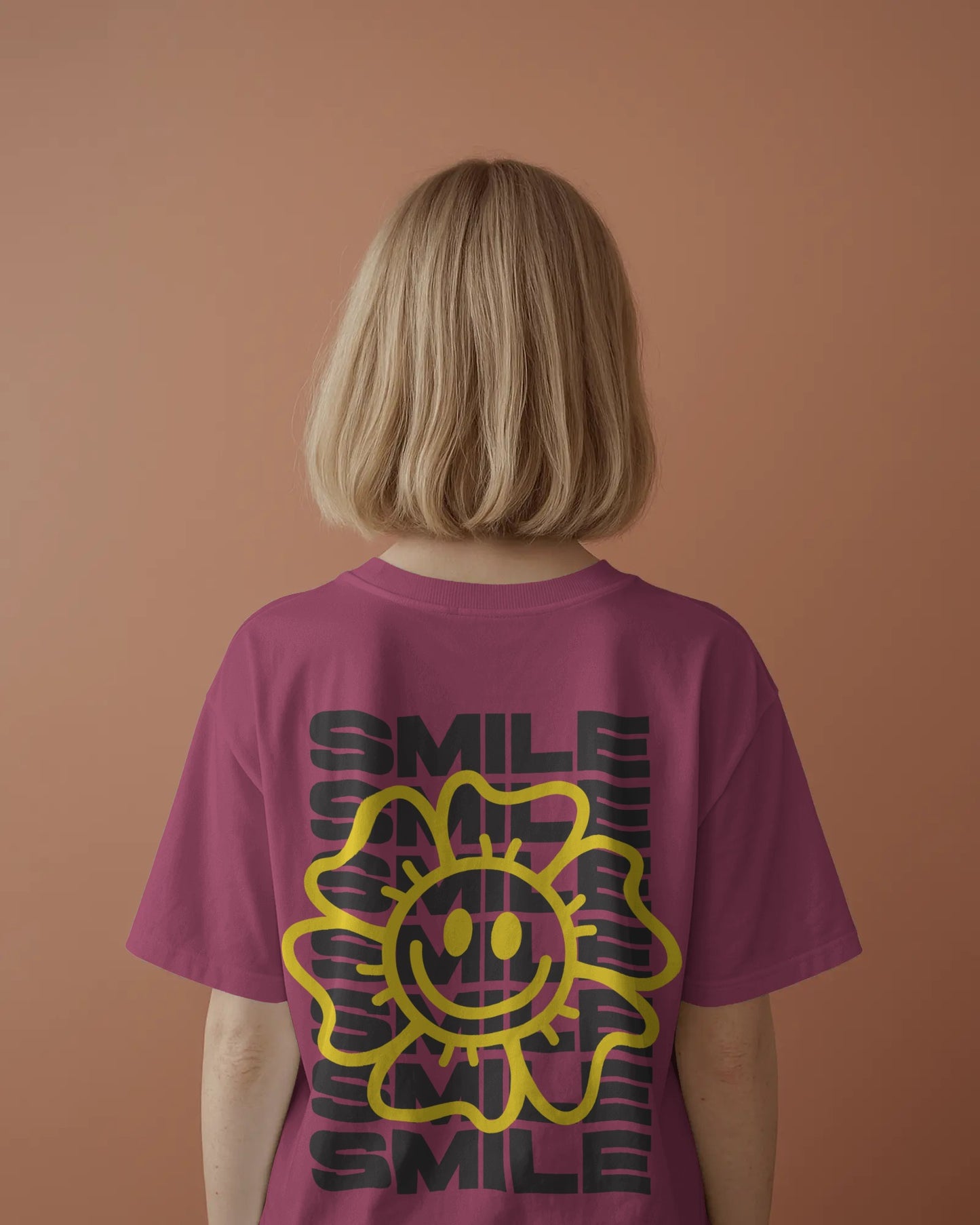 Smile Women Oversized T-Shirt