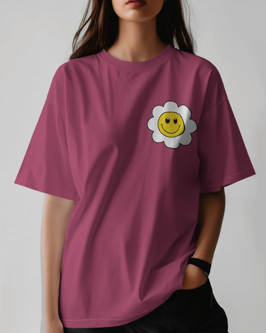 Smile Women Oversized T-Shirt