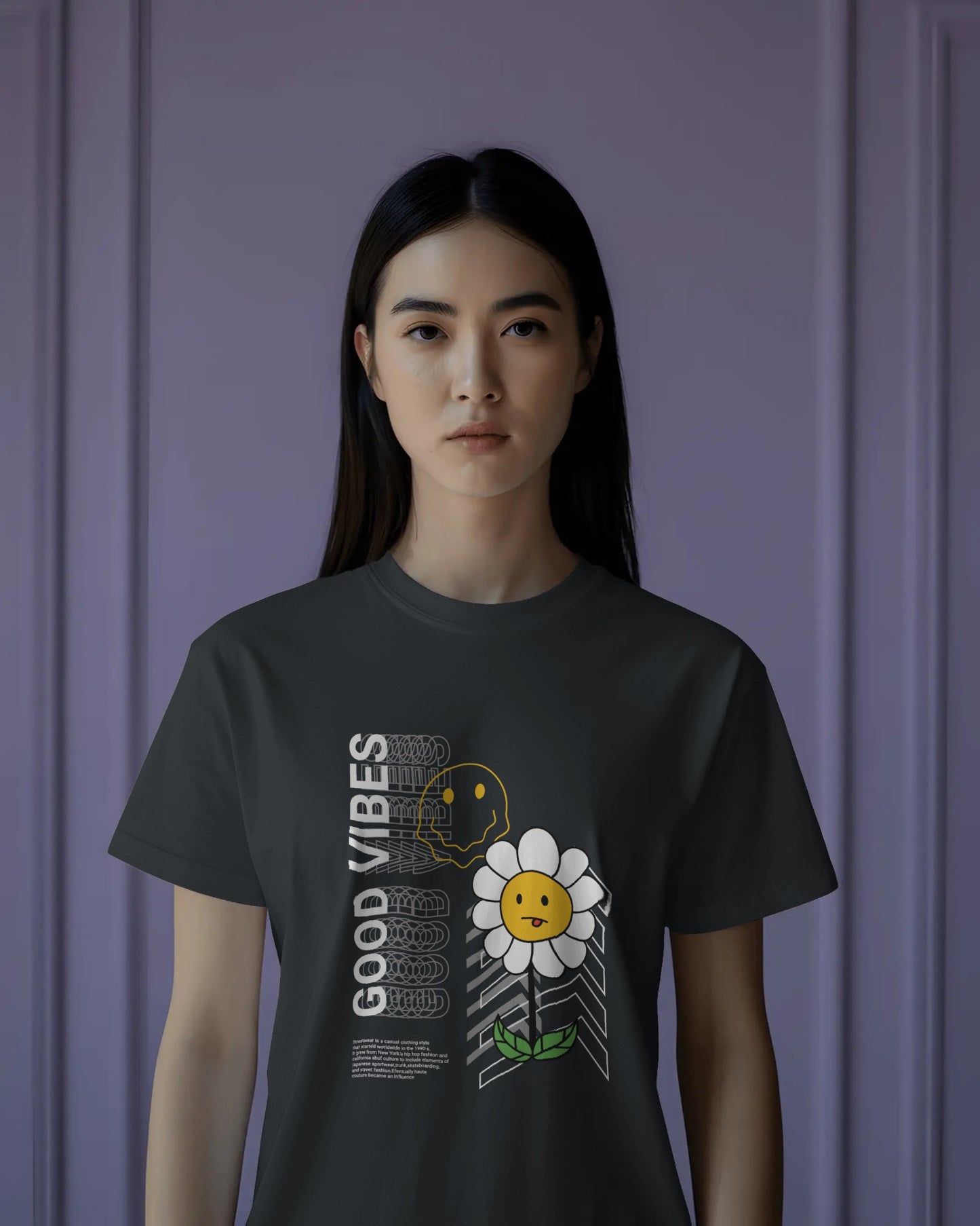 Smiley Good Vibes Regular T-Shirt