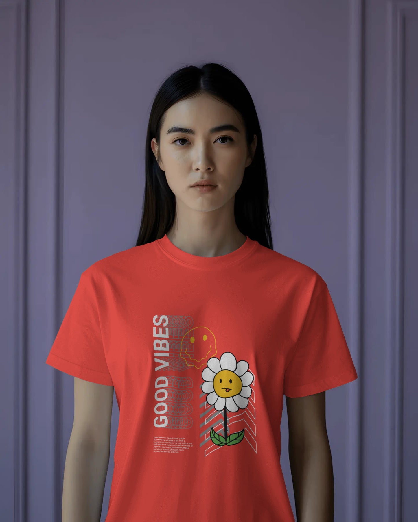 Smiley Good Vibes Regular T-Shirt