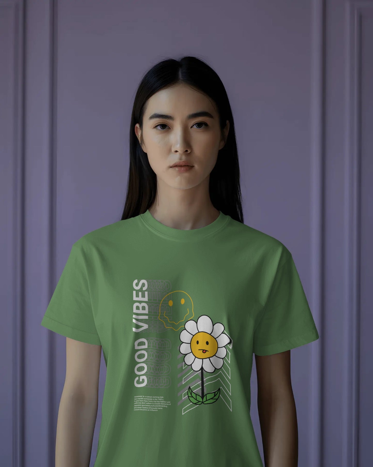 Smiley Good Vibes Regular T-Shirt