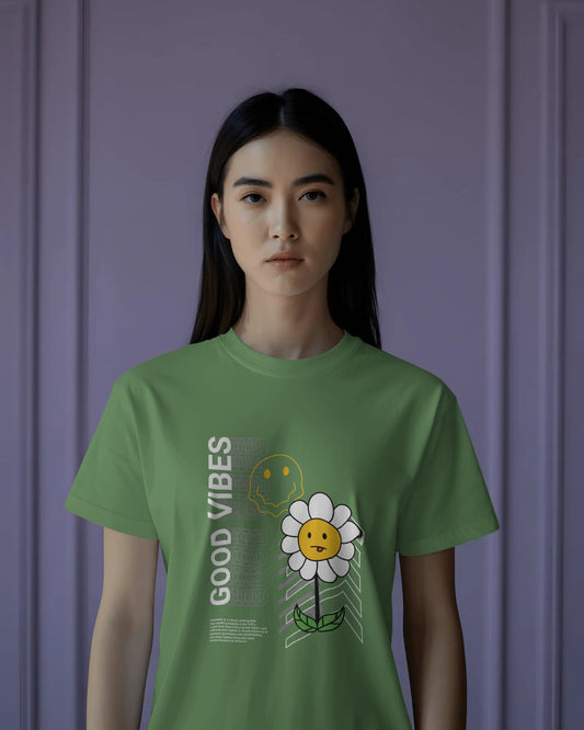 Smiley Good Vibes Regular T-Shirt