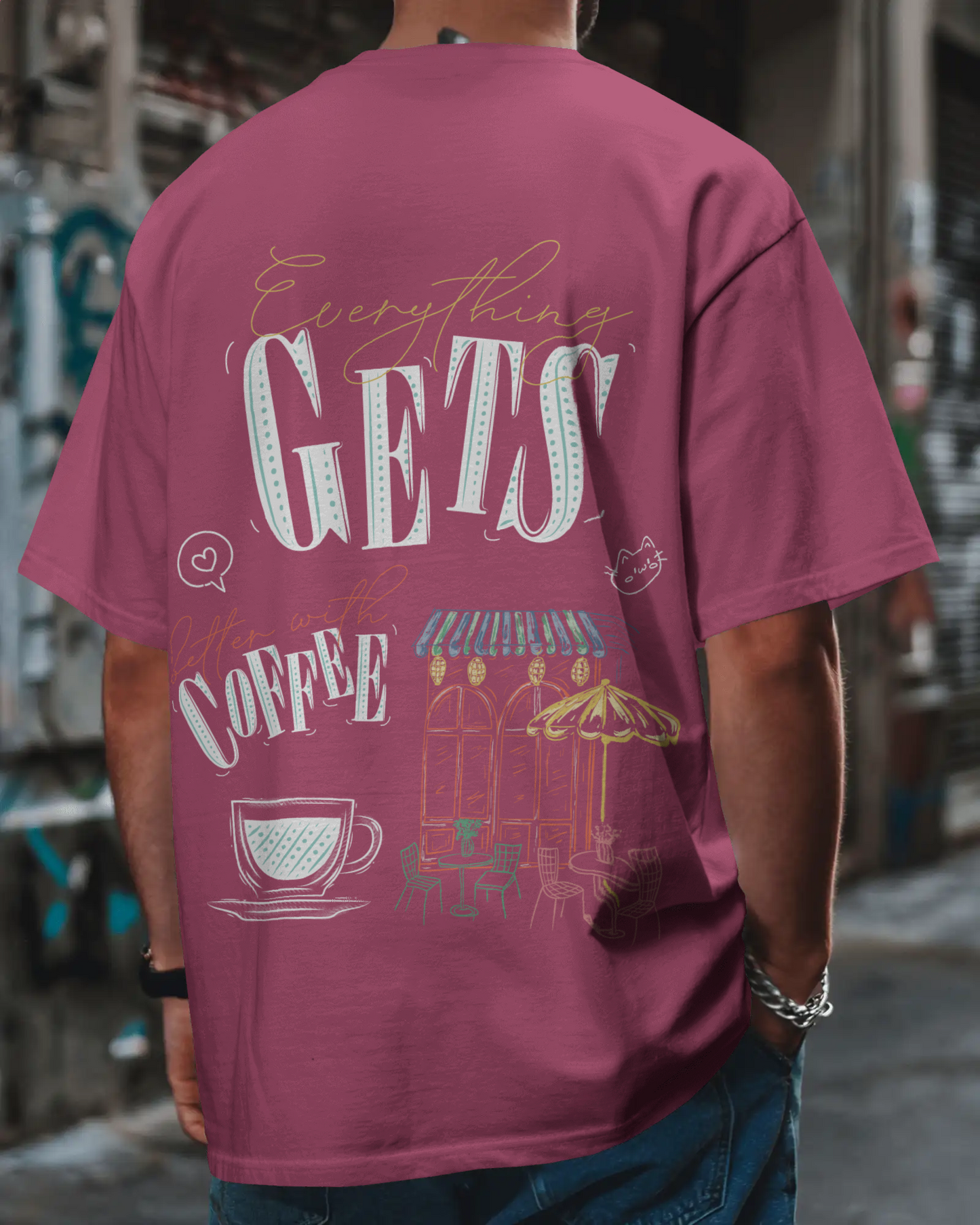 Coffee Shop Oversized T-shirt