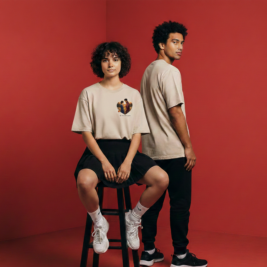 Eternal Love Anime Oversized Tee