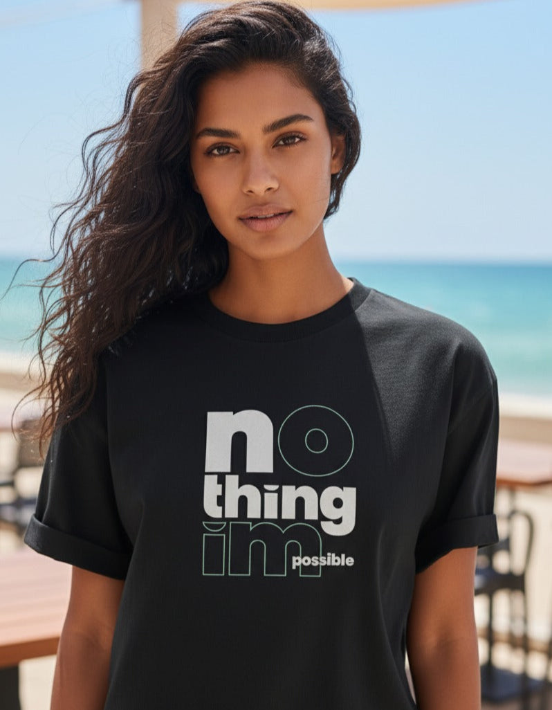 Nothing Impossible Oversized Women T-Shirt