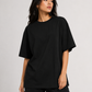 Black Oversized Women T-Shirt