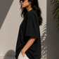 Black Oversized Women T-Shirt