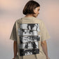 B/w Naruto Women Oversized Tshirt